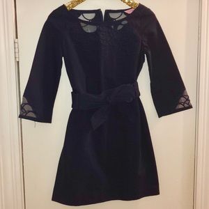 Lilly Pulitzer Navy long sleeve shift dress
